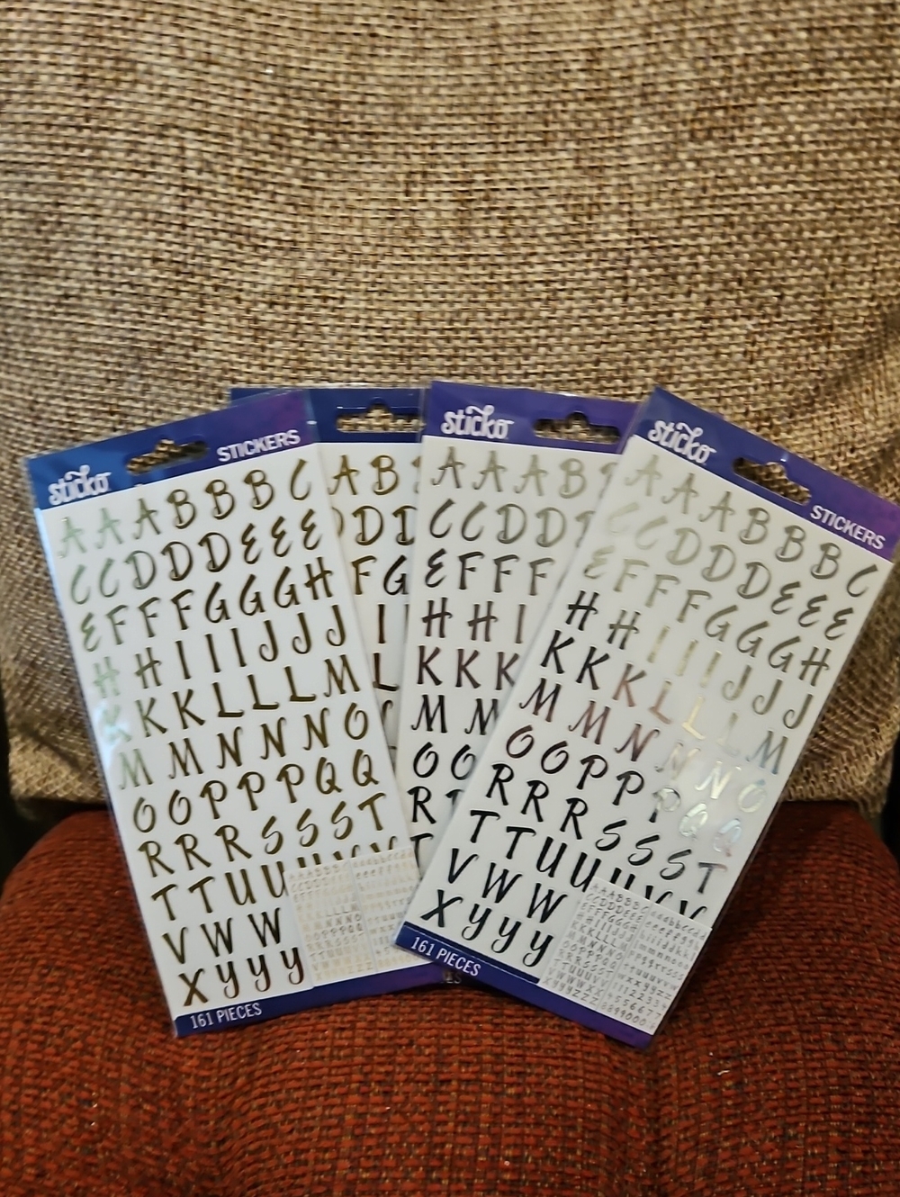 Alphabet Stickers - 4 Pack